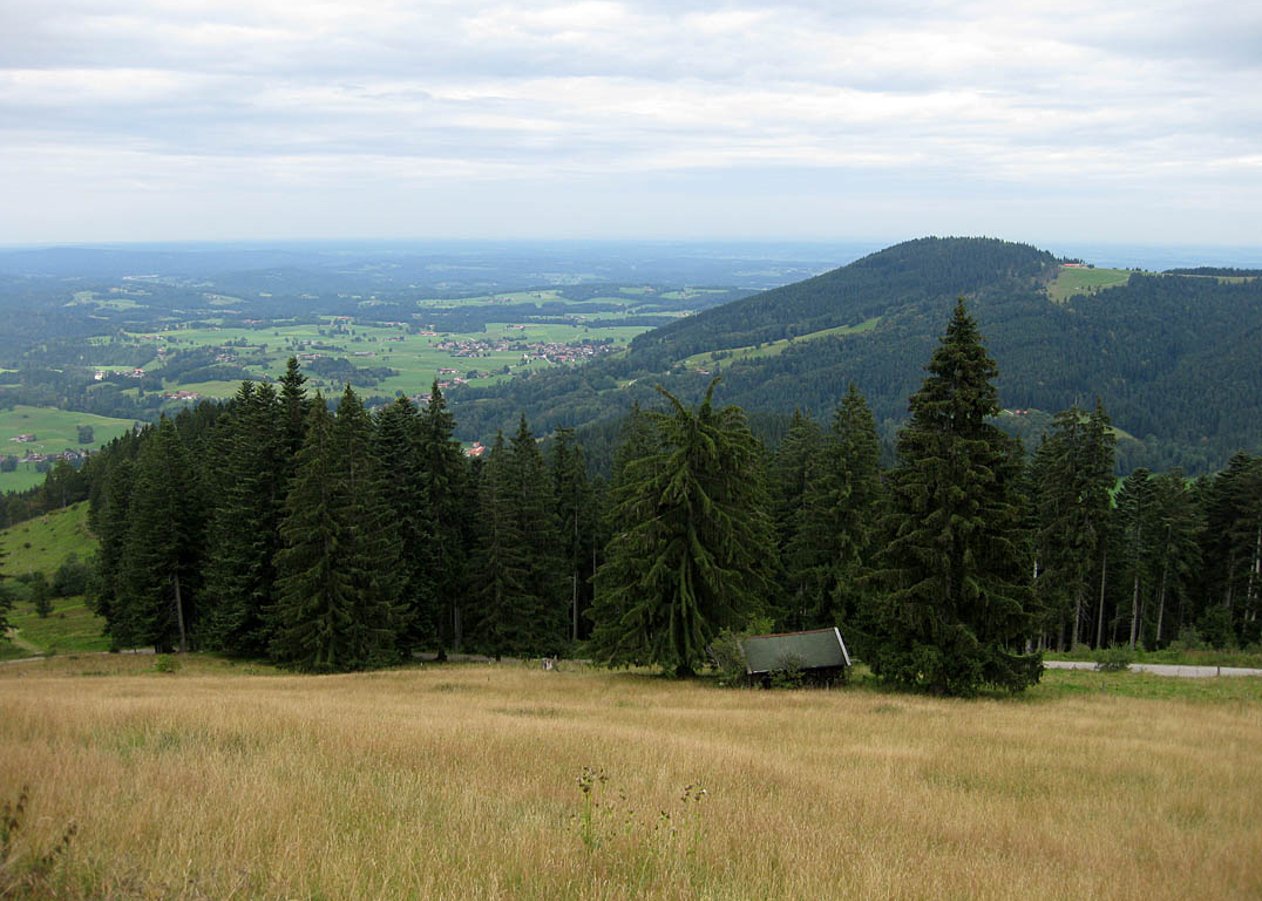 Kurze Bike-Tour vom Wallfahrtsort Birkenstein bei Fischbachau auf die Bucher Alm am Breitenstein