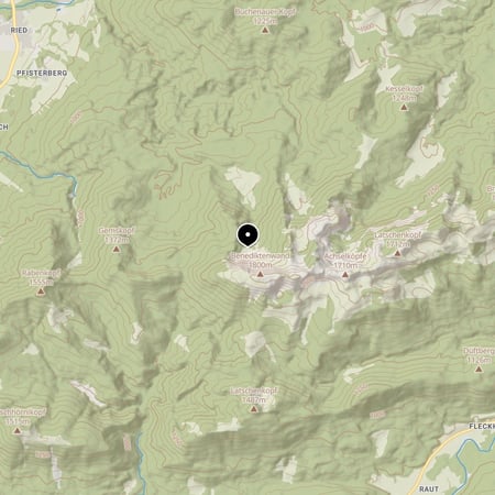 Tutzinger Hütte – Kartenausschnitt