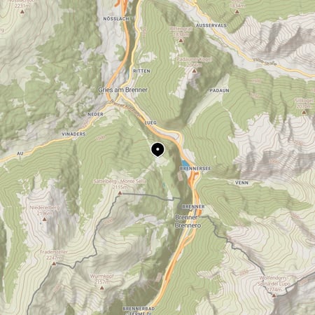 Sattelbergalm – Kartenausschnitt