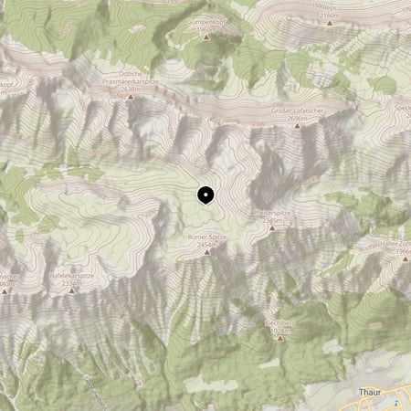 Pfeishütte – Kartenausschnitt