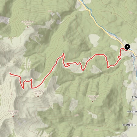 Über Falkenmoosalm und Großzemmalm zur Lämpereralm im weitläufigen Almgebiet unterhalb des Juifen
