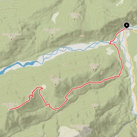 Einsame aber landschaftlich traumhafte Bike & Hike Tour von Vorderriß auf den Hohen Grasberg im bayerischen Karwendel