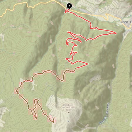 Schweißtreibende MTB-Tour von Lüsen über die Ackerboden Alm zur bewirteten Ochsenalm am Plosebühel