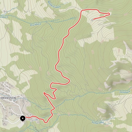 Kurze Bike-Tour vom Wallfahrtsort Birkenstein bei Fischbachau auf die Bucher Alm am Breitenstein