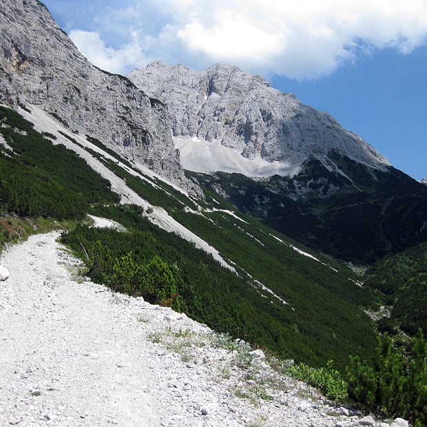 Anspruchsvolle Mountainbike-Tour von Scharnitz durch Gleirschtal und Samertal zur großartig gelegenen Pfeishütte