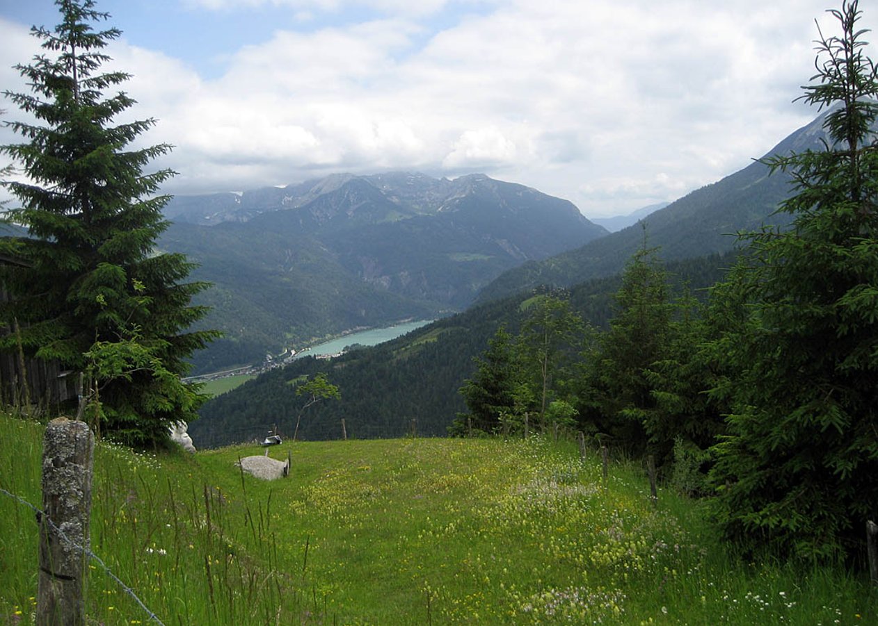 Über Bründlalm und Jochalm zur Seewaldhütte unterhalb der Hochplatte am Achensee