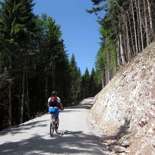 Abwechslungsreiche Bike-Tour von Marienstein über die Bad Wiesseer Höhenstraße hinauf zur Aueralm