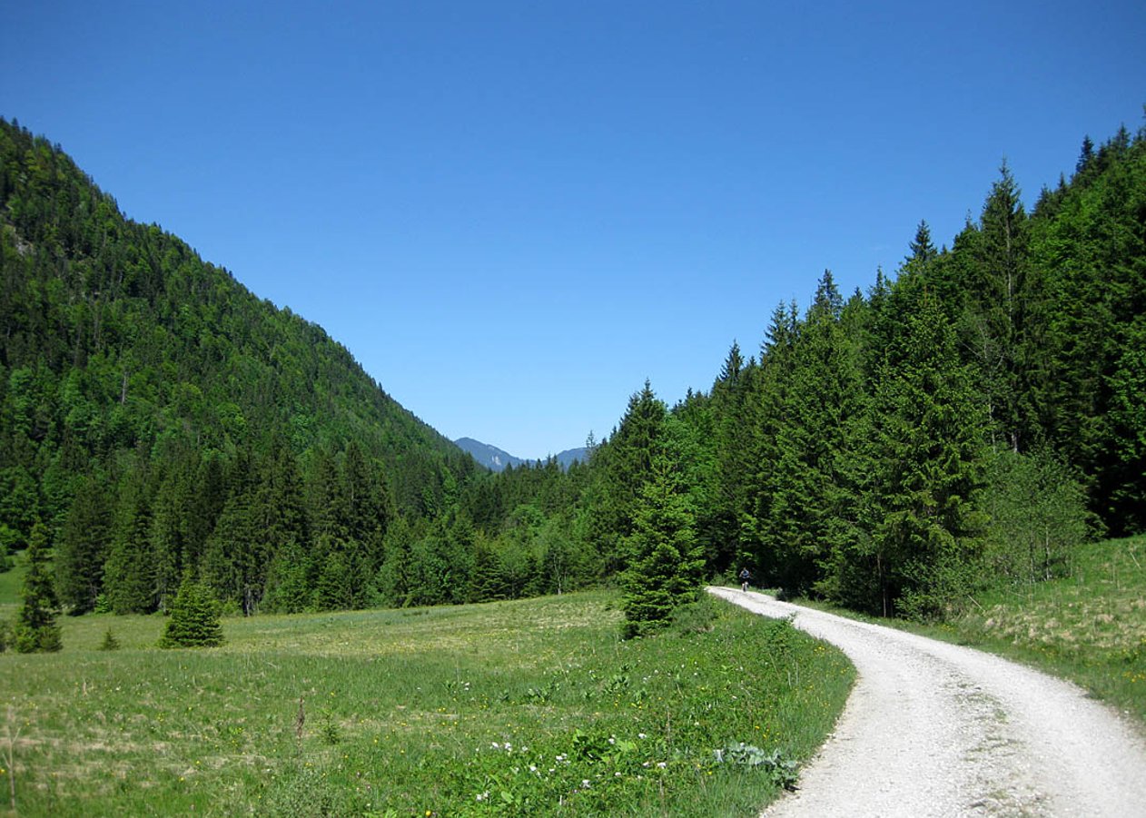 Ausgedehnte Einsteiger-Rundtour von Leger zum Sylvensteinspeicher und durch das idyllische Schronbachtal zurück
