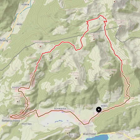 Rundtour zur Priener Hütte am Fuße des Geigelsteins und vom Wandberg hinunter ins Tal