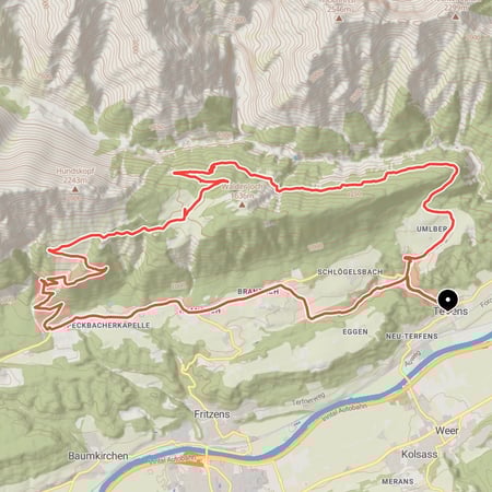 Walderjoch Umrundung von Terfens über Ganalm, Walderalm und Hinterhornalm