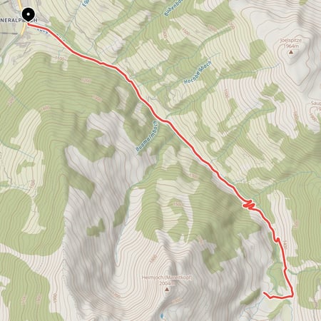 Beschauliche Mountainbike-Tour von Inneralpbach durch den Lueger Graben zum Almladen Inner-Mareit