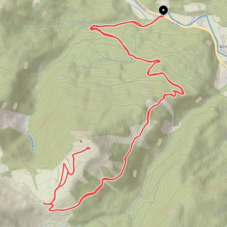 Von Achenwald hinauf in das abgelegene Almgebiet zwischen Juifen und Schulterberg