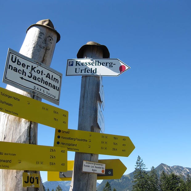 Jochberg-Runde von Kochel am See über Kotalm zur Jocheralm und über die Jachenau zum Walchensee