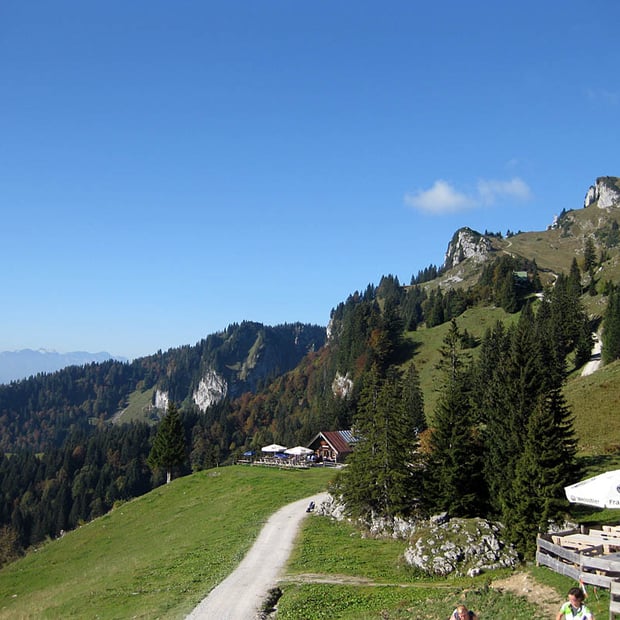 Anspruchsvolle Tour von Wegscheid bei Lenggries auf das Brauneck, die Sonnenterrasse des Isarwinkels