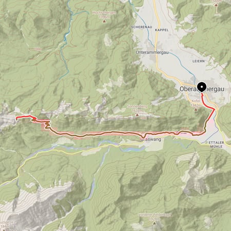 Auf den Spuren des Märchenkönigs - Von Oberammergau vorbei an Schloss Linderhof hinauf zur bewirteten Brunnenkopfhütte