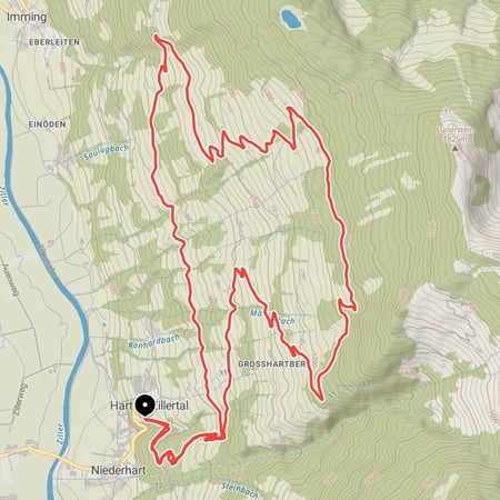 Schöne Rundtour von Hart im Zillertal in Richtung Wiedersberger Horn