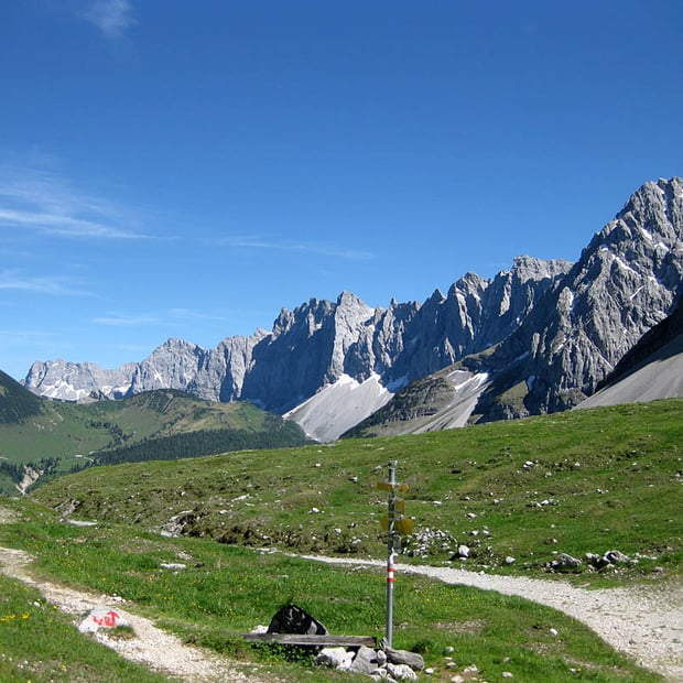 Der Mountainbike Klassiker im Karwendel: konditionell anspruchsvolle Rundtour in atemberaubender Kulisse von Hinterriß um die Nördliche Karwendelkette