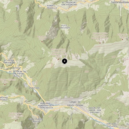 Raschötzhütte (Rif. Resciesa) – Kartenausschnitt