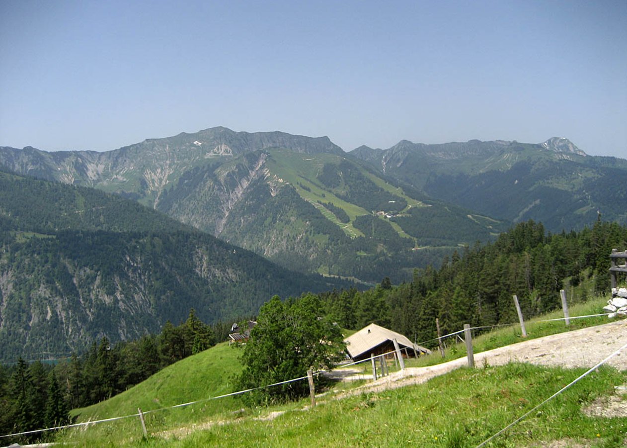 Große Kögljoch-Runde von Achenkirch über Köglalm, Schönjochalm und Enteralm um den Hochunnütz