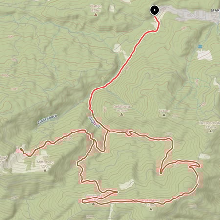 Rundtour von Marienstein über die versteckte Fockensteinhütte mit optionaler Weiterfahrt zur Sigrizalm am Fuße des Rechelkopf