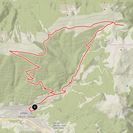 Dolomiten Traumtour von St. Ulrich in Gröden zu Raschötzhütte und Brogleshütte im Naturpark Puez-Geisler mit anschließender Trailabfahrt