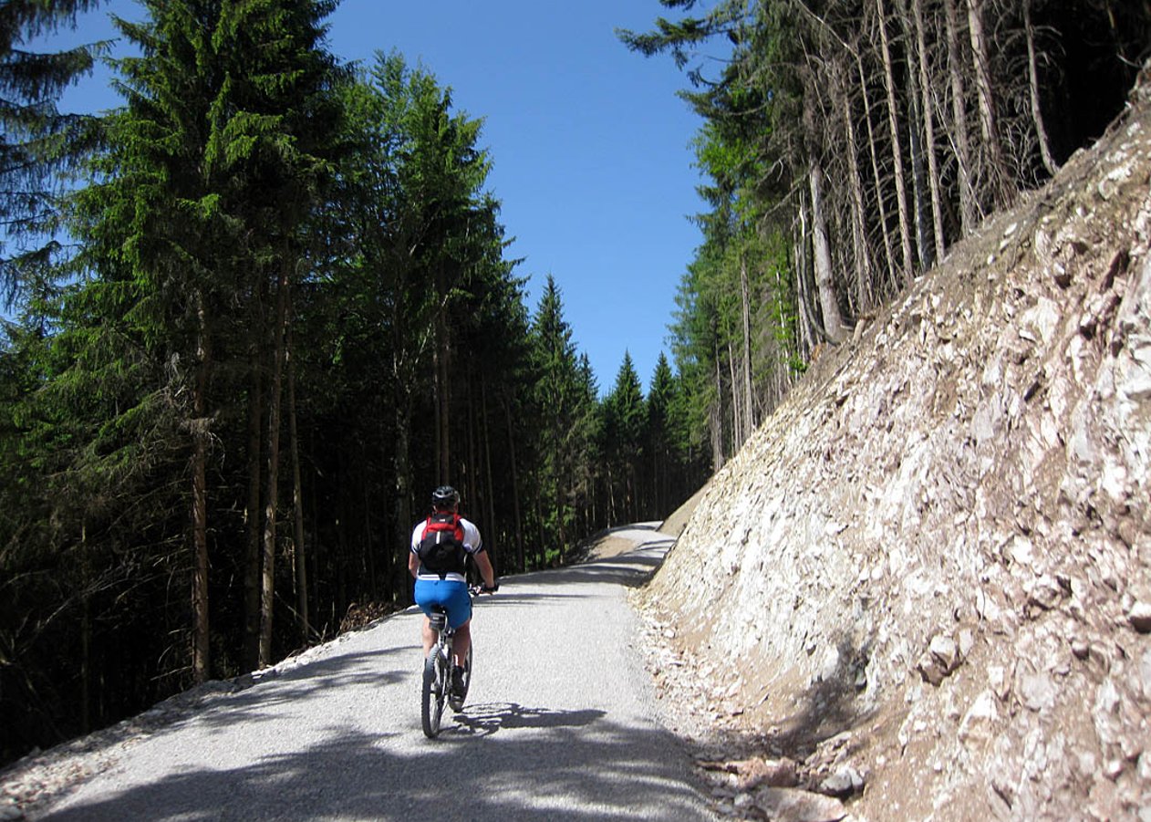 Abwechslungsreiche Bike-Tour von Marienstein über die Bad Wiesseer Höhenstraße hinauf zur Aueralm