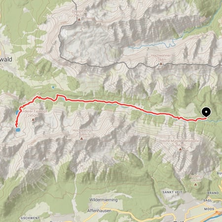 Ausgedehnte Bike & Hike Tour entlang der Leutascher Ache zum Seebensee und anschließend zu Fuß hinauf zu Coburger Hütte und Drachensee