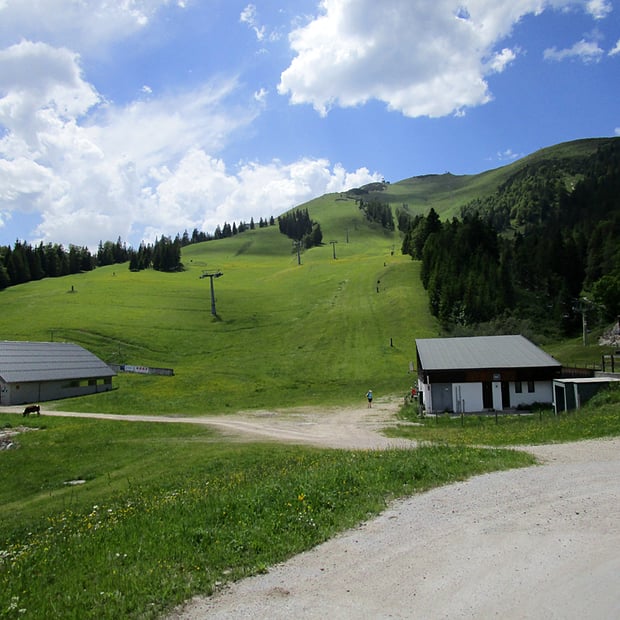 Einsteiger-Tour von der Talstation der Hochalmlifte Christlum am Achensee über die Christlum Alm zum Riederberg Stüberl