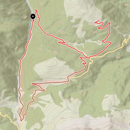 Kurzweilige Mountainbike Rundtour von Lüsen zur Maurerberghütte und über die Ütia de Börz am Würzjoch zurück ins Tal