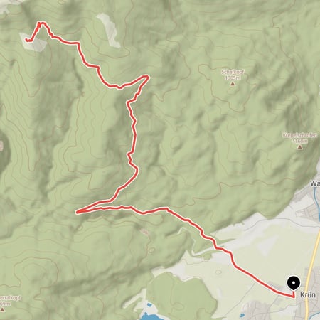 Kurzweilige Bike & Hike Tour mit kurzem Hike-Anteil von Krün hinauf zur bewirteten Krüner Alm im Estergebirge