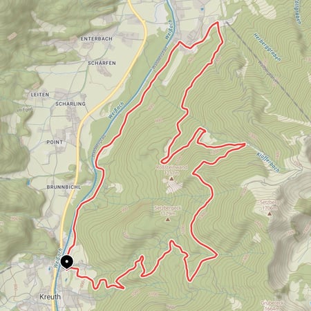 Wallberg-Rundtour von Kreuth über die Wallbergmoos-Alm am Setzberg und entlang der Weissach zurück