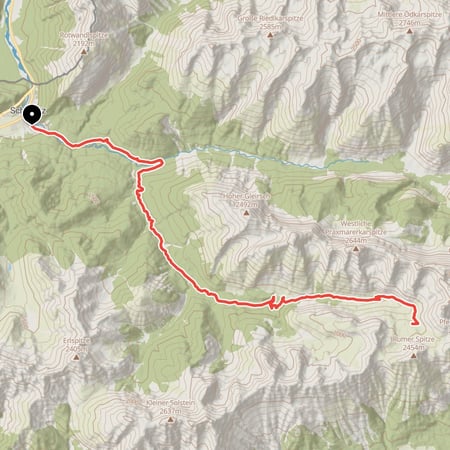 Anspruchsvolle Mountainbike-Tour von Scharnitz durch Gleirschtal und Samertal zur großartig gelegenen Pfeishütte
