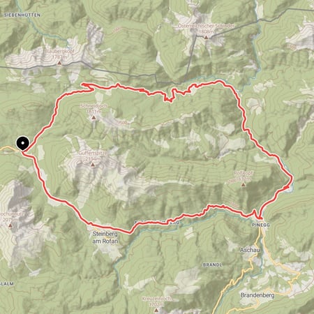 Vom Köglboden über Gufferthütte, Kaiserhaus und die Gemeinde Steinberg am Rofan rund um den Guffert