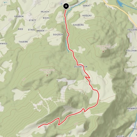 Von Frasdorf über Frasdorfer Hütte vorbei an Schmiedalm und Hofalm hinauf zur Riesenhütte am Hochries