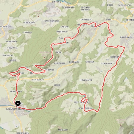 Frühjahrstour von Nußdorf am Inn durch das idyllische Samerberg Hochtal nördlich der Hochries