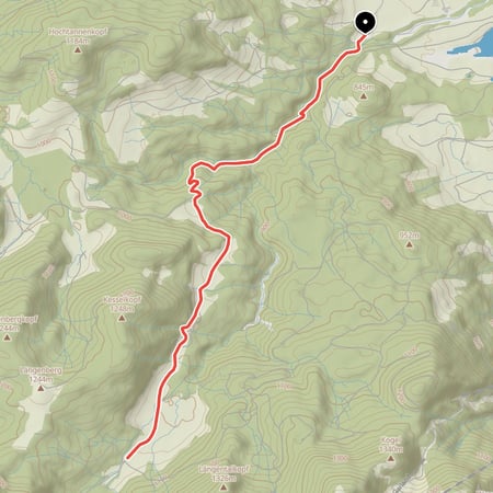 Gemütliche MTB-Tour von Arzbach über die Kirchsteinhütte zur Hinteren Längentalalm