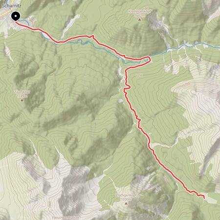 Einfache und kurzweilige Mountainbike-Tour von Scharnitz durch das landschaftlich schöne Gleirschtal zur Möslalm
