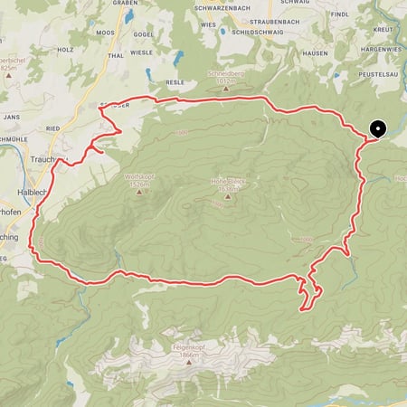 Abwechslungsreiche Mountainbike-Tour von Altenau durch das Halblechtal ins Ostallgäu und rund um den Trauchberg zurück