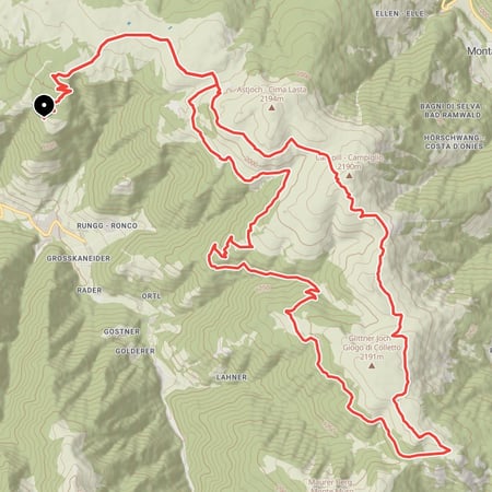 Flowtrail Runde der Extraklasse über die panoramareiche Lüsner Alm in den Dolomiten