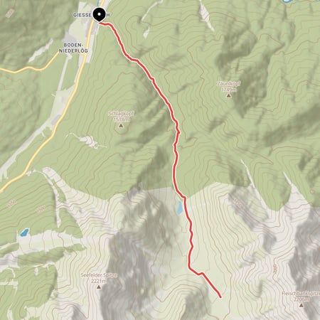 Über die Gießenbachklamm bei Scharnitz durch das Eppzirler Tal zur Eppzirler Alm am Fuße der Erlspitze