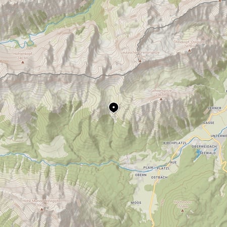 Wangalm – Kartenausschnitt