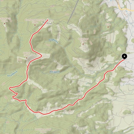 Von Wackersberg Lehen auf den Zwiesel und über die Schnaiteralm weiter zum Blomberg