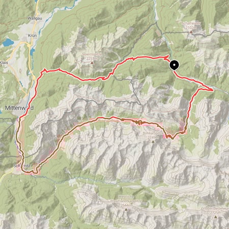 Der Mountainbike Klassiker im Karwendel: konditionell anspruchsvolle Rundtour in atemberaubender Kulisse von Hinterriß um die Nördliche Karwendelkette