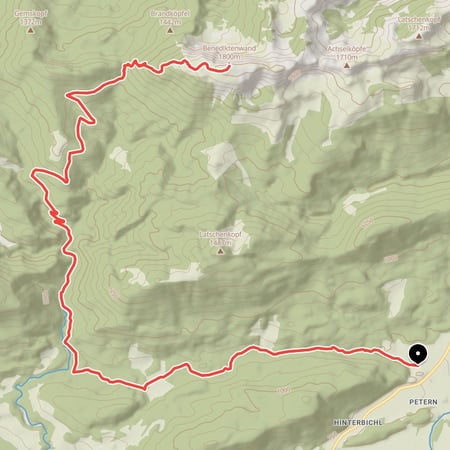 Ausgedehnte Bike & Hike Tour von Jachenau entlang der großen Laine hinauf zur Glaswandscharte und weiter zum Gipfel der Benediktenwand