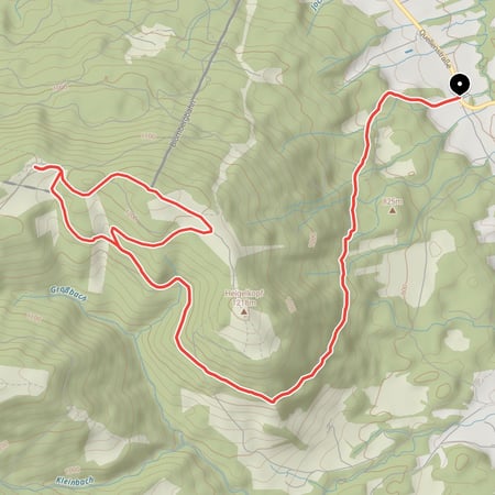 Von Ortsteil Steinsäge der Gemeinde Wackersberg bei Bad Tölz über den Heigelkopf hinauf zum Blomberghaus