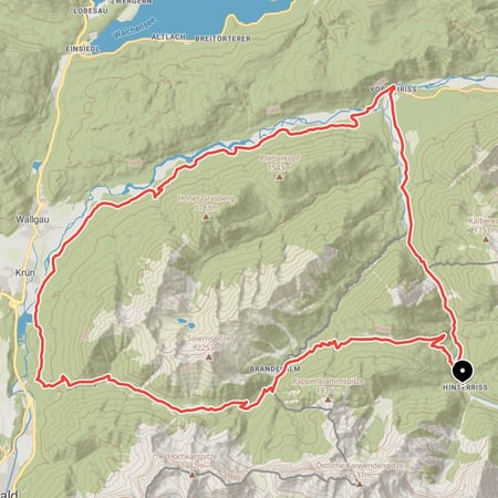 Rund um die Soierngruppe - von Hinterriß zur Vereiner Alm und über die Isarauen und Vorderriß zurück