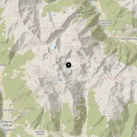Tiefrastenhütte – Kartenausschnitt