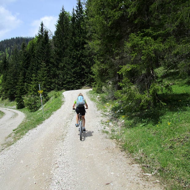 Von Achenwald nördlich des Achensees über das Klammbachtal zur schön gelegenen Blaubergalm im Mangfallgebirge