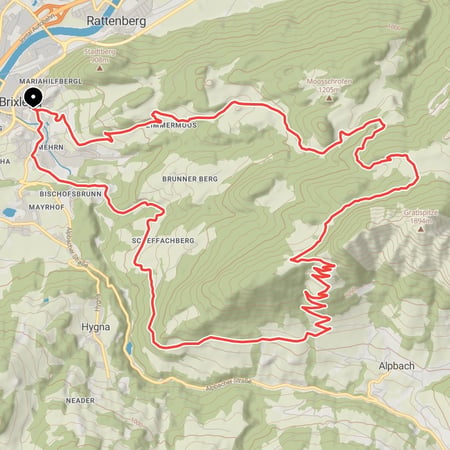 Von Brixlegg über Holzalm und Bischofer Alm in Richtung Alpbach und zurück