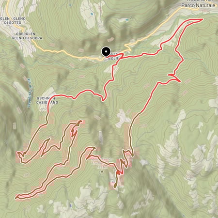 Von Truden im Naturpark hinauf zur Hornalm am Trudner Horn inmitten der Südtiroler Bergwelt